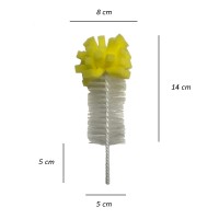 Nylon filament detachable bottle brush with plastic handle