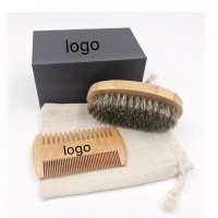 Muxi beard brush and comb set for men